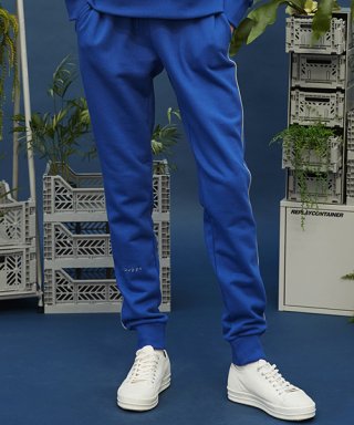 리플레이컨테이너(REPLAY CONTAINER) recon piping jogger pants (cobalt blue)