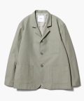 Cotton Slub Three Button Jacket [Khaki]