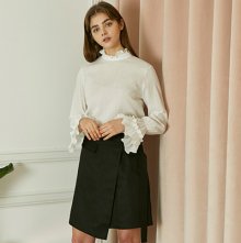 BELT LAP SKIRT - BLACK