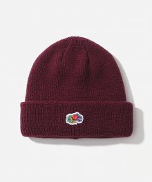 LOGO BEANIE BURGUNDY