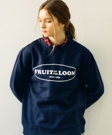 OVAL LOGO CREWNECK NAVY