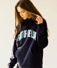 ARCH LOGO HOODIE NAVY