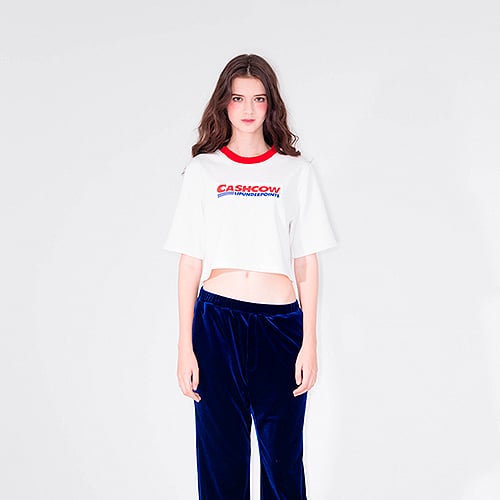 엘유피(lup) L.U.P BY LIPUNDERPOINT CASHCOW CROP T-SHIRTS_WHITE