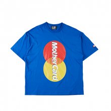 L.U.P BY LIPUNDERPOINT MOTHER CARD HALF SLEEVES T-SHIRTS_BLUE