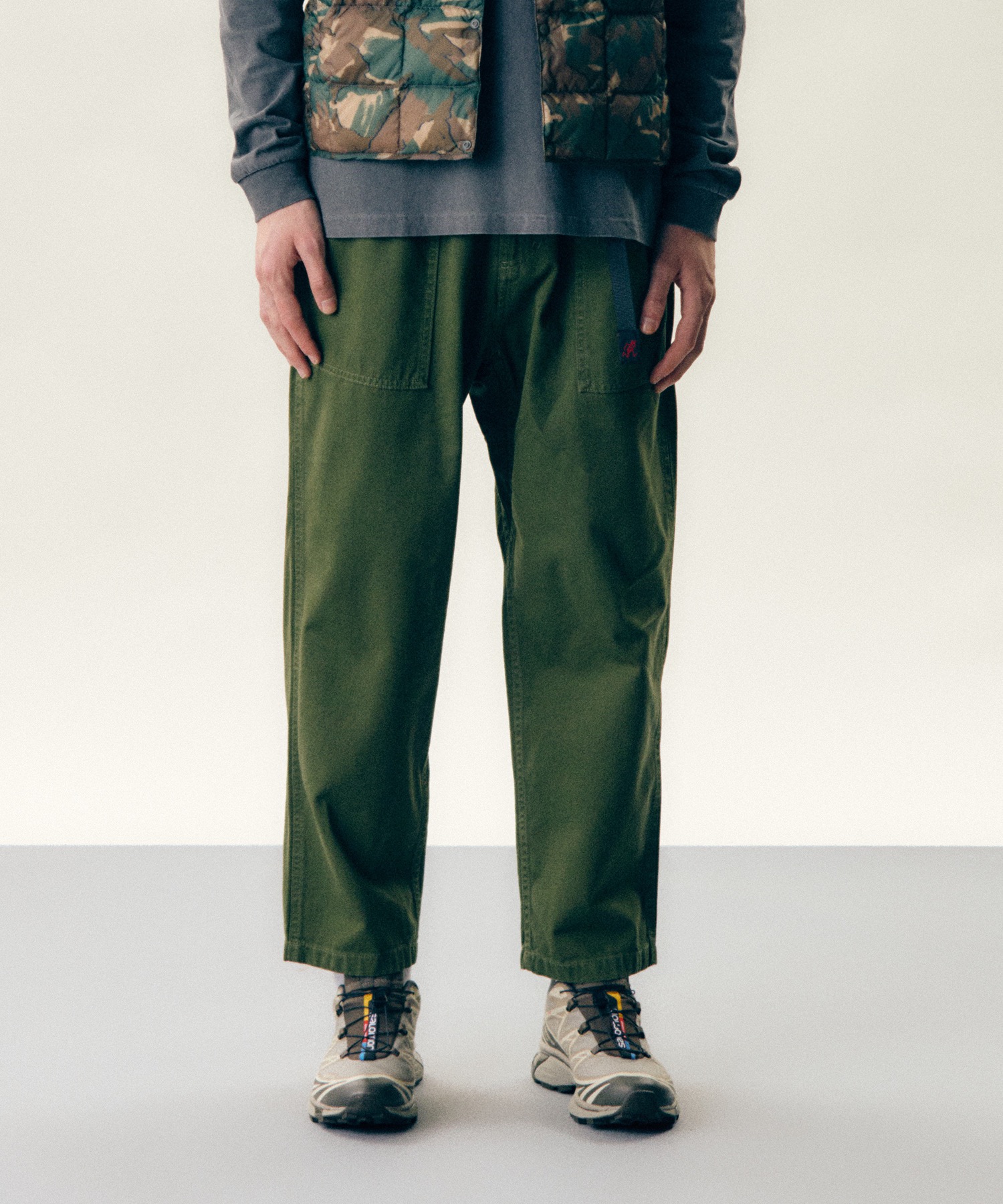 Свободные зауженные брюки Olive