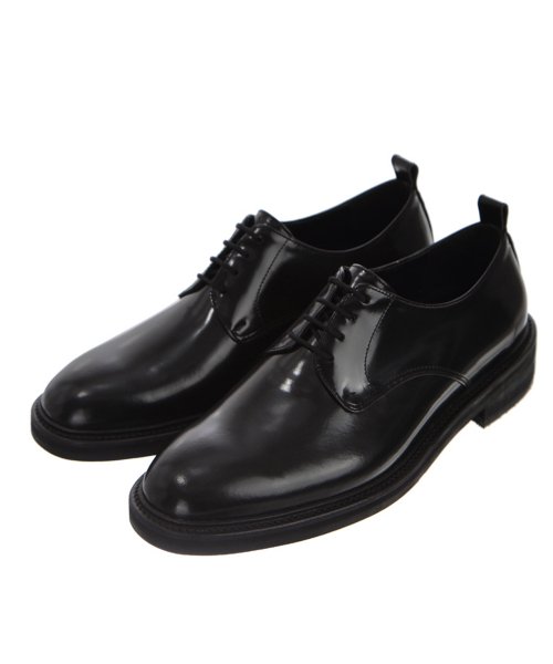 RELIZMPRODUCT Black Glossy Leather Derbys