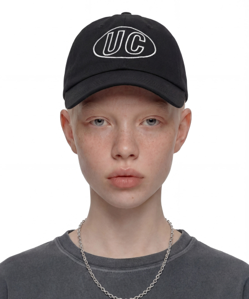 언더컨트롤(undercontrol) 코튼 로고 볼캡 GROUND UC / CLASSIC B B / BLACK