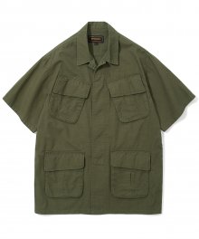 18ss jungle fatigue short sleeve jacket olive