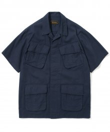 18ss jungle fatigue short sleeve jacket navy