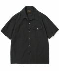 open collar shirts s/s black
