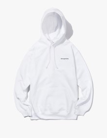 Side Logo Pullover Hoodie - White