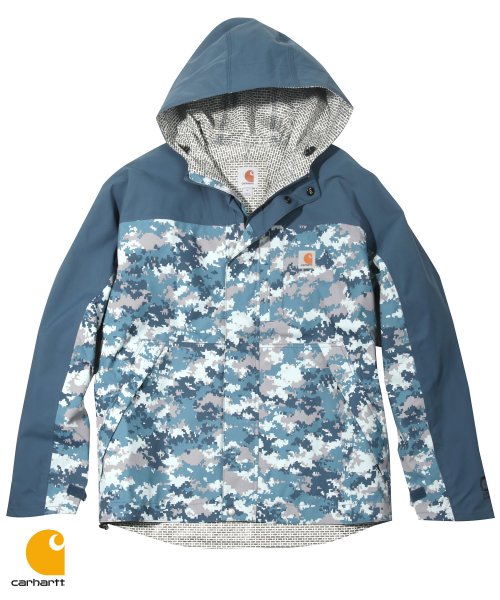 CARHARTT SHORELINE VAPOR JACKET DARK BLUE DIGI CAMO