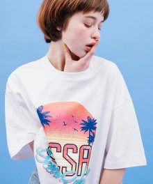 OCSA PALM TREE TEE(WHITE)