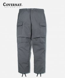 COTTON RIPSTOP CARGO PANTS CHARCOAL GRAY