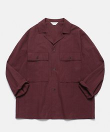 Ancho Wide Shirt_Wine