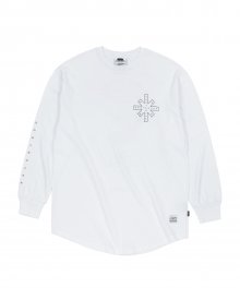 DESTROYER LAYERED LONG SLEEVES T-SHIRTS WHITE