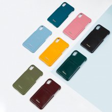 LEATHER IPHONE X/XS CARD CASE (8COLORS)