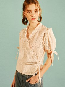 RUFFLE LACE BLOUSE_WHITE (EEOG2BLR03W)
