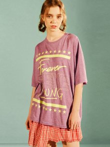 FOREVERYOUNG STAR T SHIRT_PURPLE (EEOG2RSR03W)