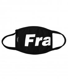 [Fresh anti youth] Fray Logo Mask - Black
