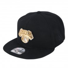 NBA 팀로고 금속장식 블랙 HYFLAT CAP