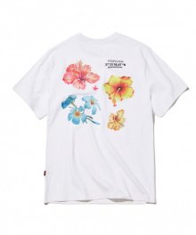 2018 FLOWER PRINT T-SHIRTS (WHITE) [GTS047G23WH]