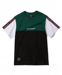 2018 CHEST BLOCK  T-SHIRTS OVER FIT (GREEN) [GTS100G23GR]