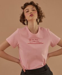 핑크 월플라워 티셔츠