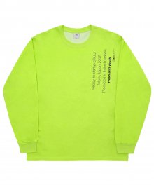 [Fresh anti youth] Reception Long Sleeve - Neon Green