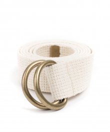 BR D-RING BELT (ivory)