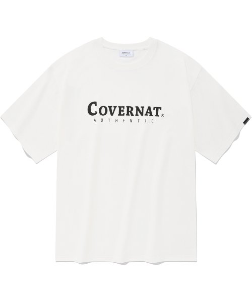 커버낫(COVERNAT) 어센틱 로고 티셔츠 화이트 - 35,100 | 무신사 스토어 커버낫(Covernat) 어센틱 로고 티셔츠 화이트 - 35,100 | 무신사 스토어