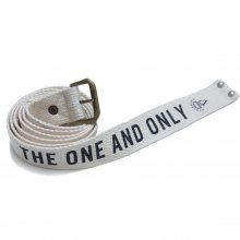 DV.LOT.523 SLOGAN WEAVING BELT-WHITE-