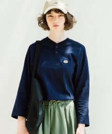 3/4 HENLY NECK T-SHIRTS NAVY