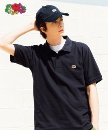 [Asian fit] WAPPEN POLO T-SHIRTS NAVY