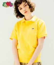 [Asian fit] WAPPEN POLO T-SHIRTS YELLOW