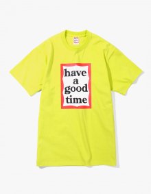 FRAME S/TEE - LIME [HAVE A GOOD TIME 18 S/S]