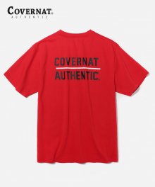 S/S AUTHENTIC BAR LOGO TEE RED