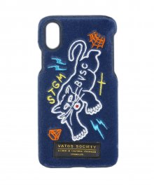 BLACK PANTHER VELVET FABRIC CASE BLUE iPhone 8 / 8+ / X