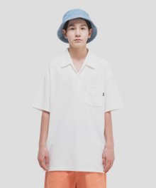 TOWEL COLLAR T-SHIRTS (IVORY)