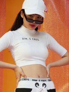 DIM. E CRES. CROP SHORT SLEEVES_WHITE