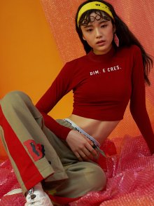 DIM. E CRES. CROP LONG SLEEVES_WINE