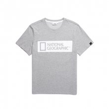 내셔널지오그래픽 티셔츠 N182UTS930 유니섹스 레비아 로고 필름 티셔츠 M GREY