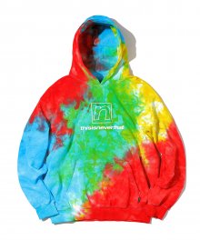 NSP Tie dye Hooded Sweatshirt Rainbow