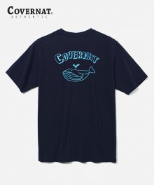 S/S WHALE GRAPHIC TEE NAVY