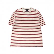 Basic Stripe T-shirts 2569 Red