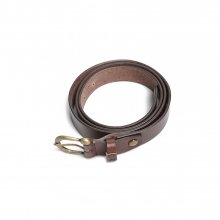 18SS LEATHER BELT BROWN
