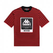 CHARMS X KAPPA STRIPE LABEL SHOTSLEEVED T RED