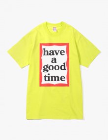 BIG FRAME S/S TEE - LIME [HAVE A GOOD TIME 18 S/S]