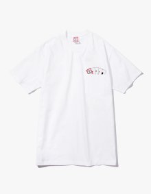 PLAYING CARD POCKET TEE - WHITE [HAVE A GOOD TIME 18 S/S]