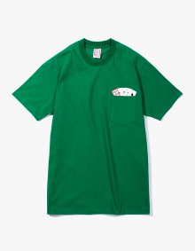 PLAYING CARD POCKET TEE - GREEN [HAVE A GOOD TIME 18 S/S]
